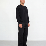 Relaxed Crewneck Sweatshirt - Black