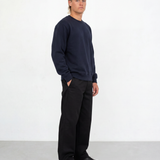 Relaxed Crewneck Sweatshirt - Navy