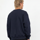 Relaxed Crewneck Sweatshirt - Navy