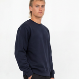 Relaxed Crewneck Sweatshirt - Navy