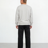 Relaxed Crewneck Sweatshirt - Light Grey