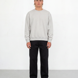 Relaxed Crewneck Sweatshirt - Light Grey