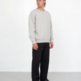 Relaxed Crewneck Sweatshirt - Light Grey