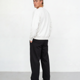 Relaxed Crewneck Sweatshirt - White