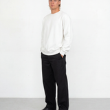 Relaxed Crewneck Sweatshirt - White