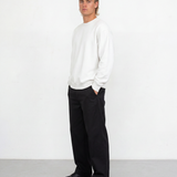 Relaxed Crewneck Sweatshirt - White