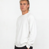 Relaxed Crewneck Sweatshirt - White