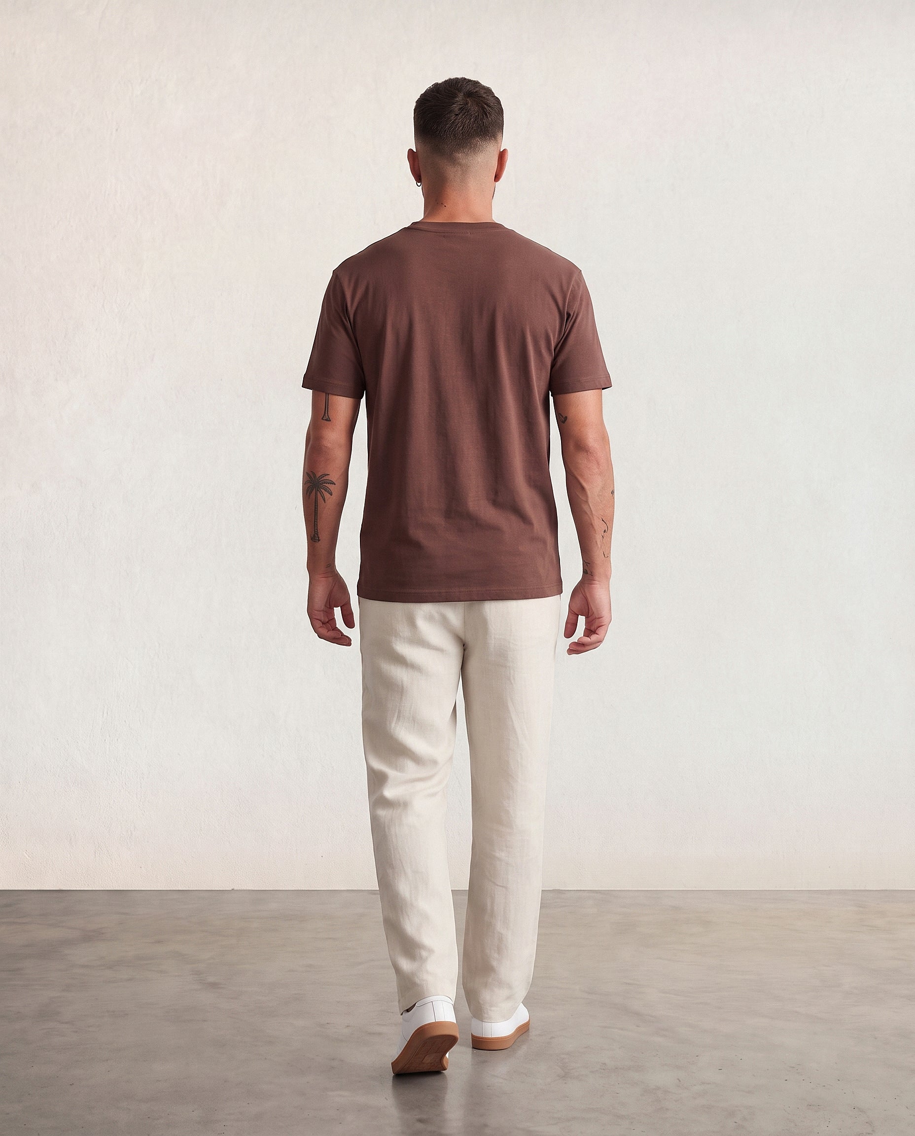Hipland 300GSM Big Tee Brown, back