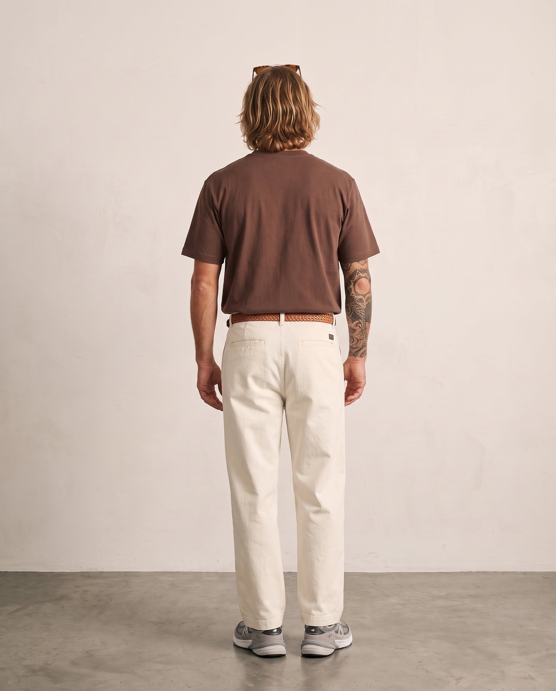 Hipland 300GSM Big Tee - Brown - back view