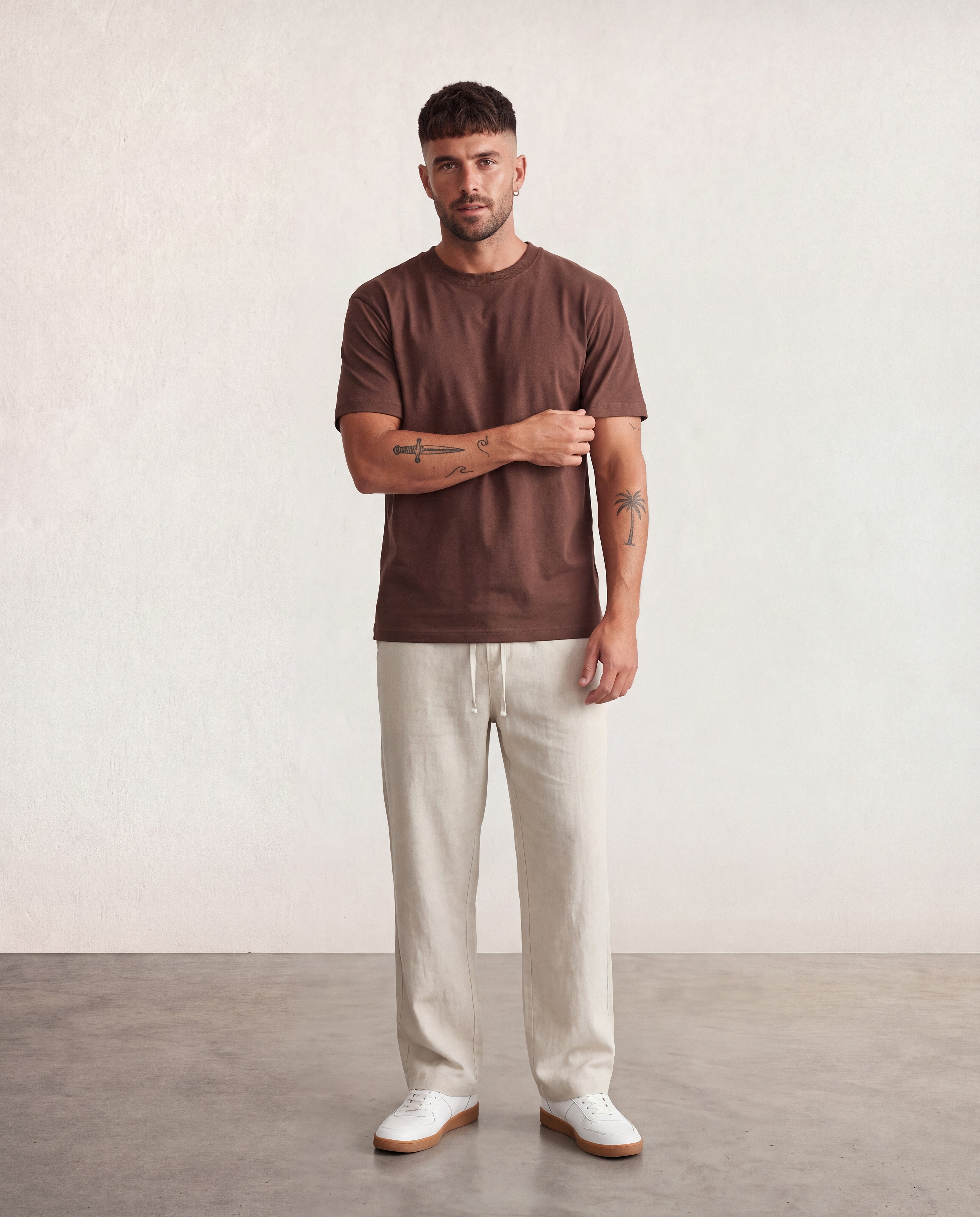 Hipland 300GSM Big Tee Brown, front