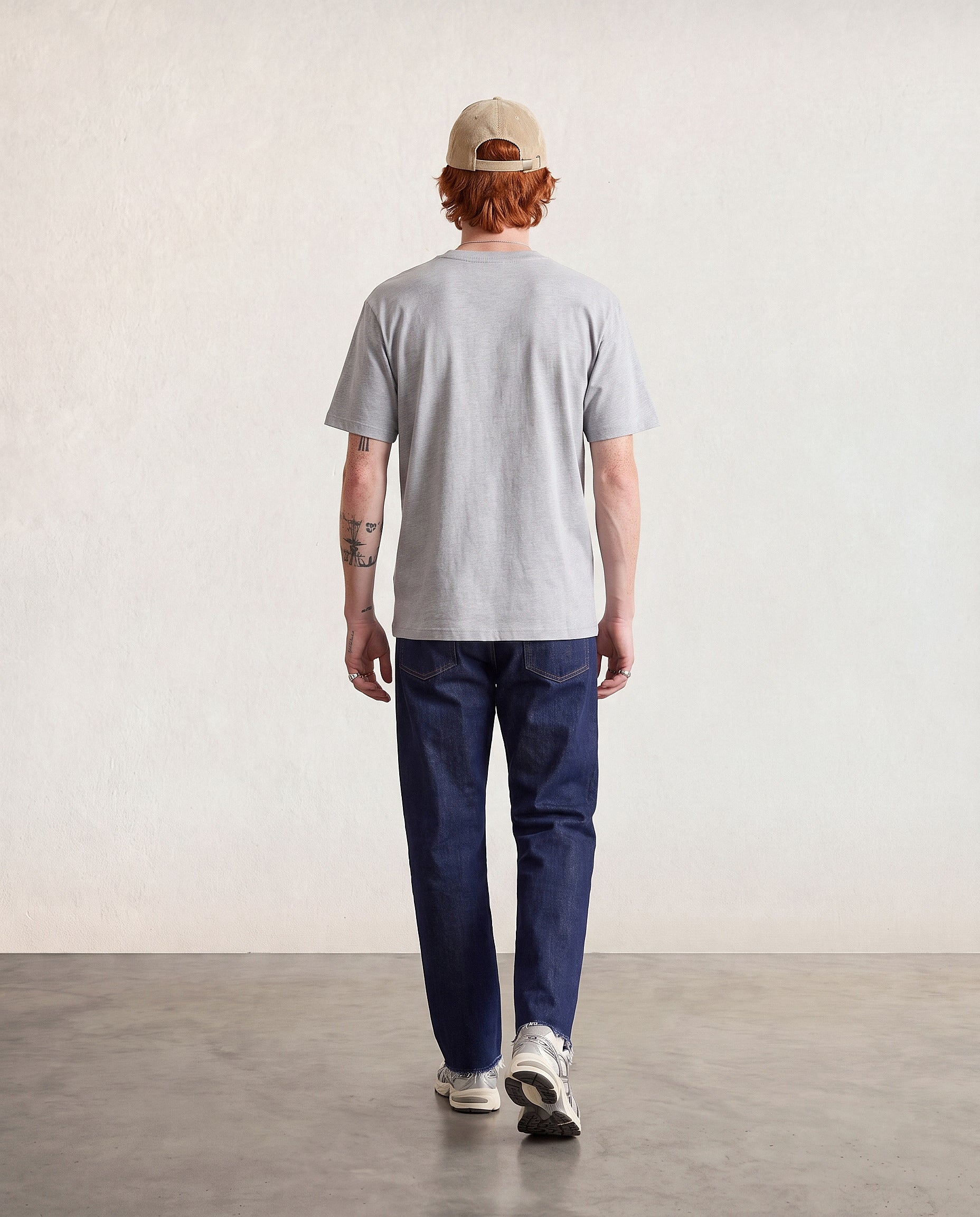 Hipland 300GSM Big Tee Grey, back