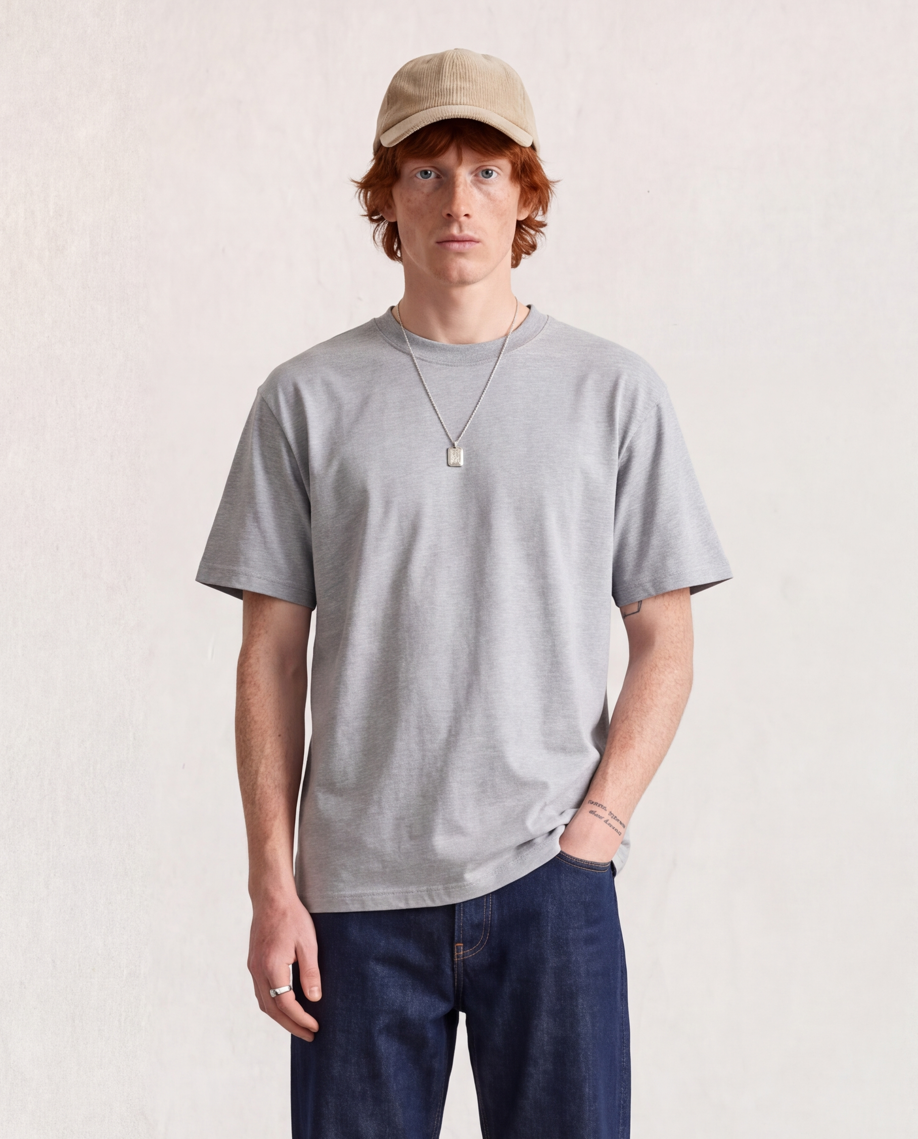 Hipland 300GSM Big Tee Grey, front
