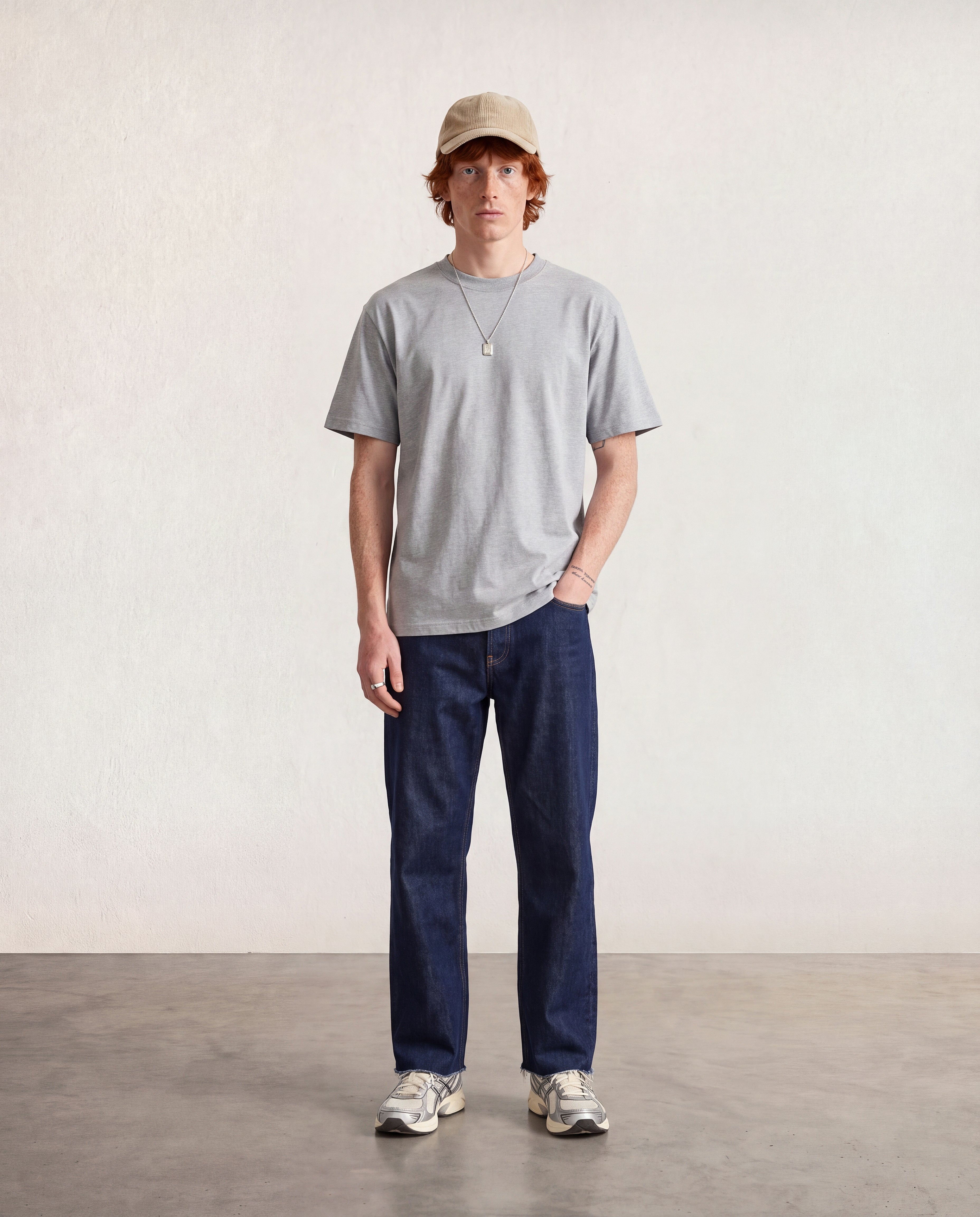Hipland 300GSM Big Tee Grey, front