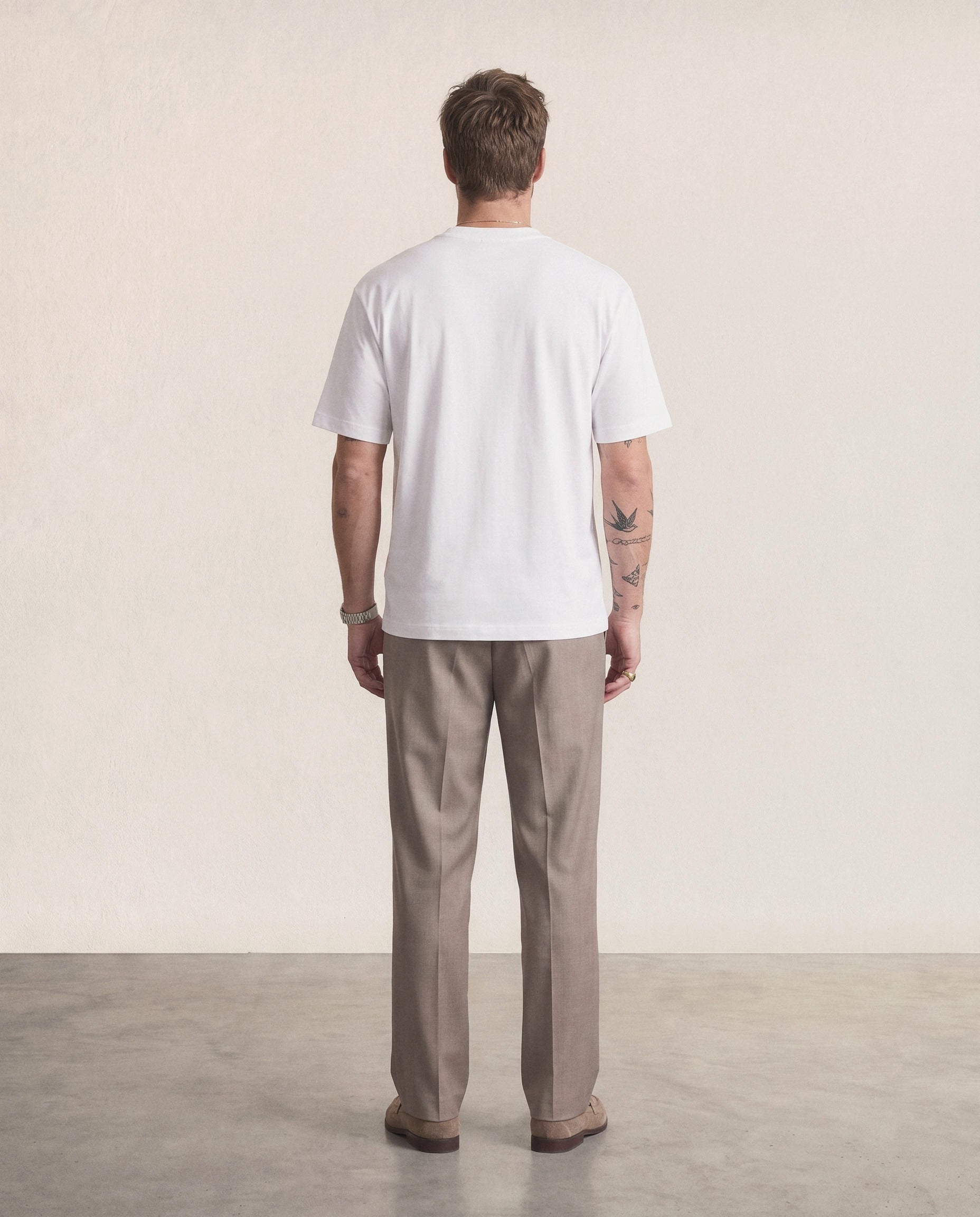 Hipland 300GSM Big Tee White, back