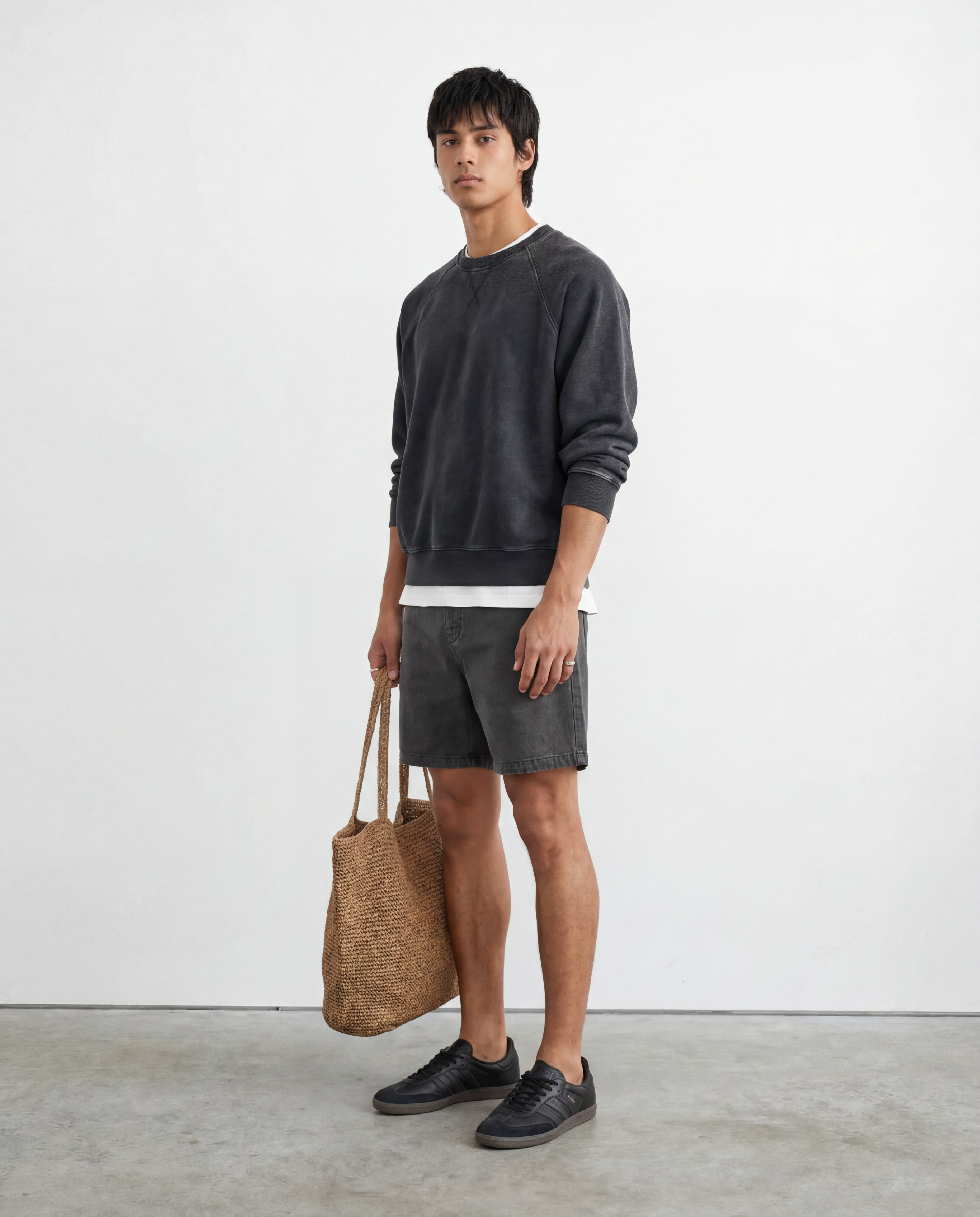 Heavyweight Crew Sweatshirt - Black