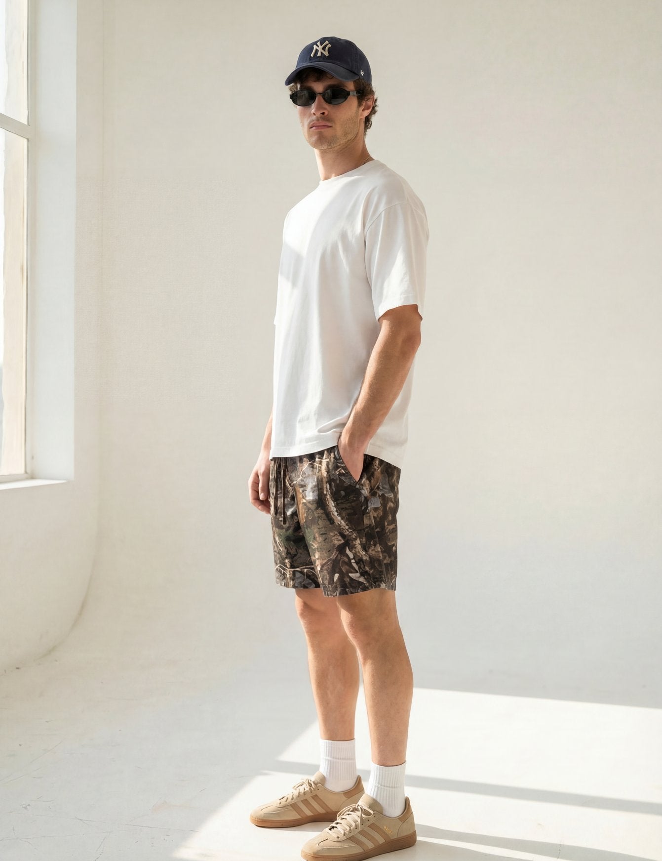 Hipland Bush Camo Shorts Dark Camo back
