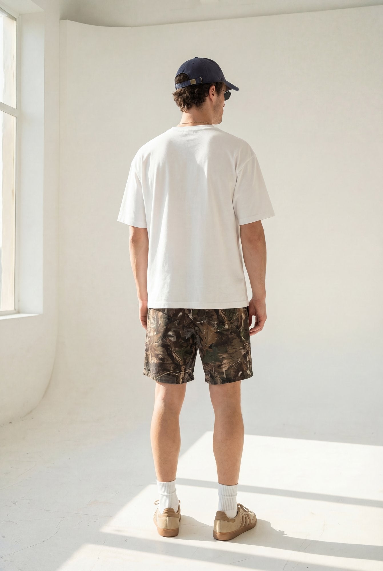 Hipland Bush Camo Shorts Dark Camo back