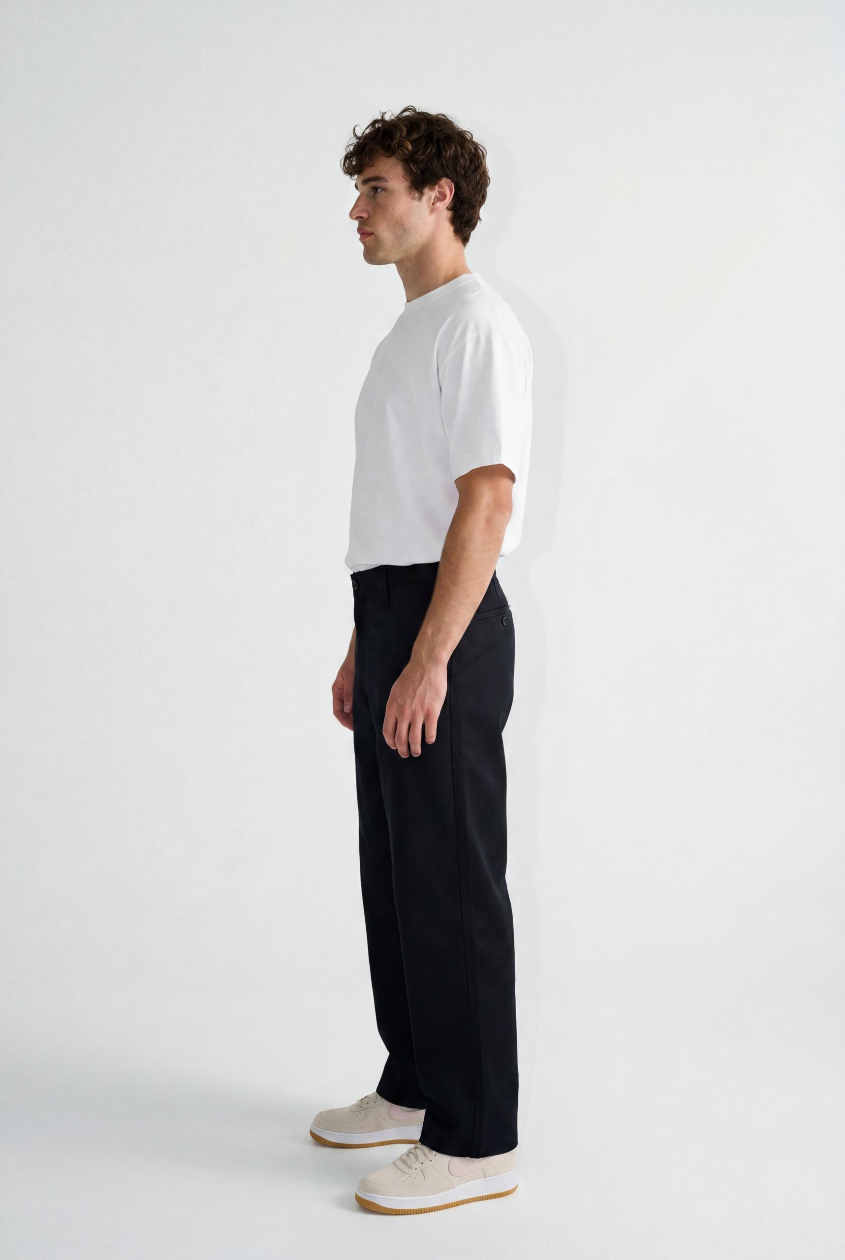Hipland Echo Trouser — Black — detail view