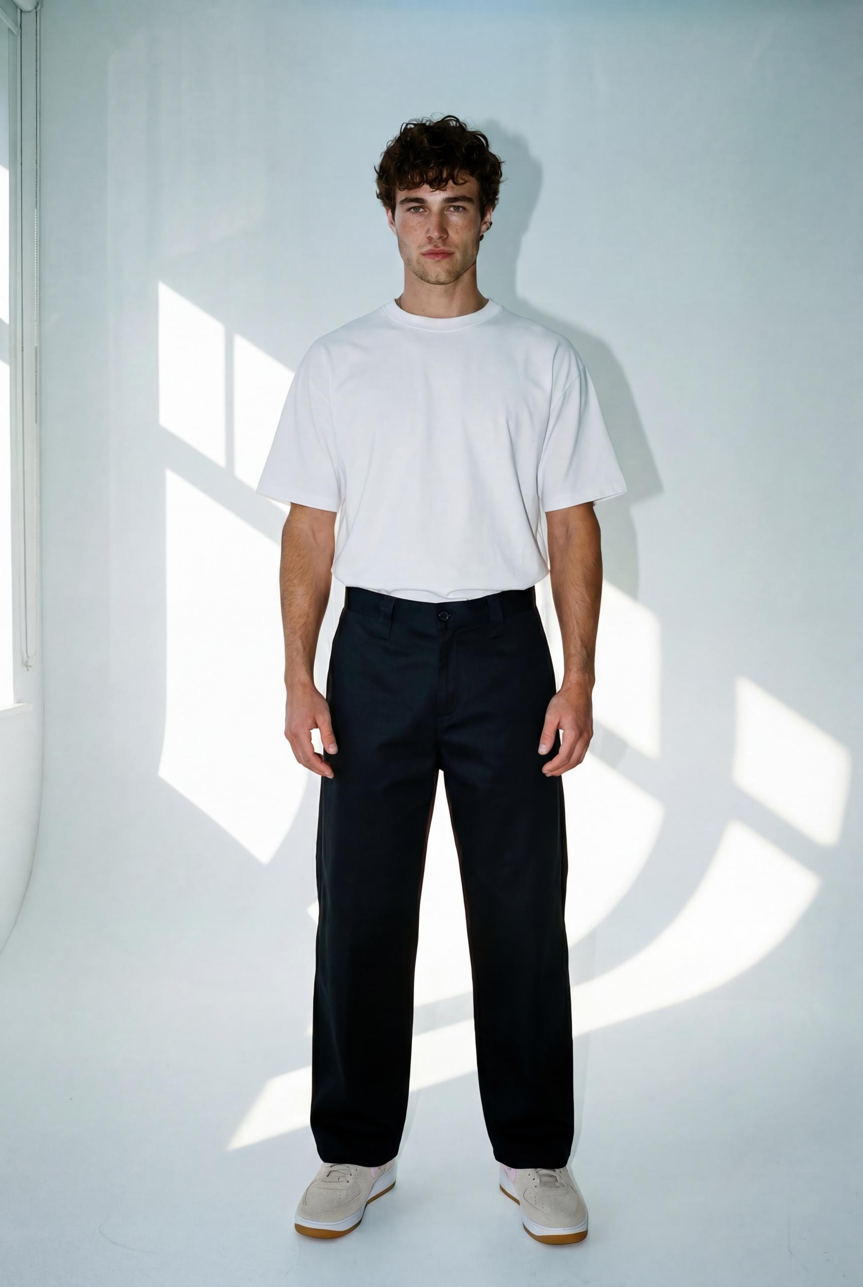 Hipland Echo Trouser — Black — front alternate view
