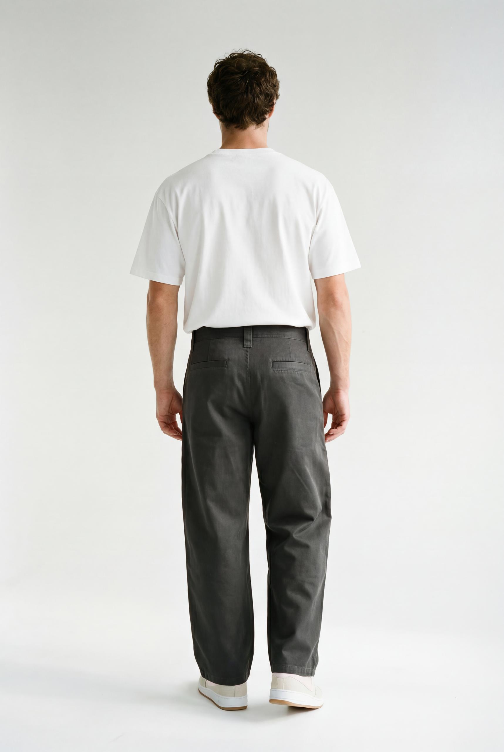 Hipland Echo Trouser — Charcoal — lifestyle view