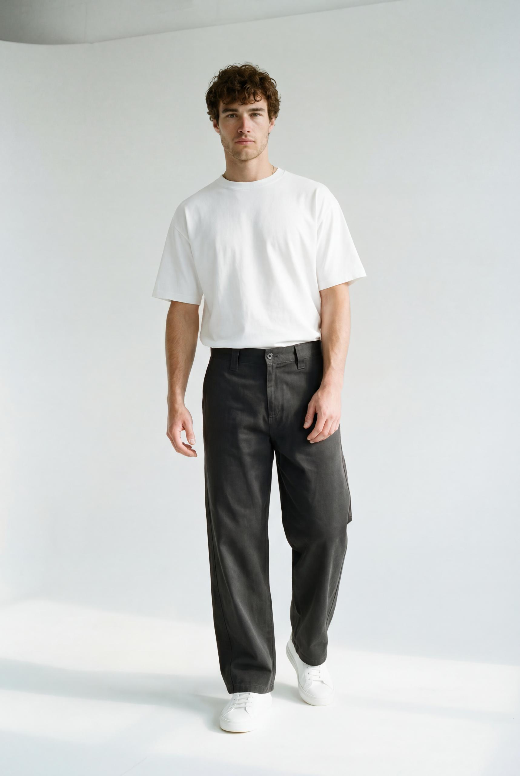 Hipland Echo Trouser — Charcoal — front alternate view