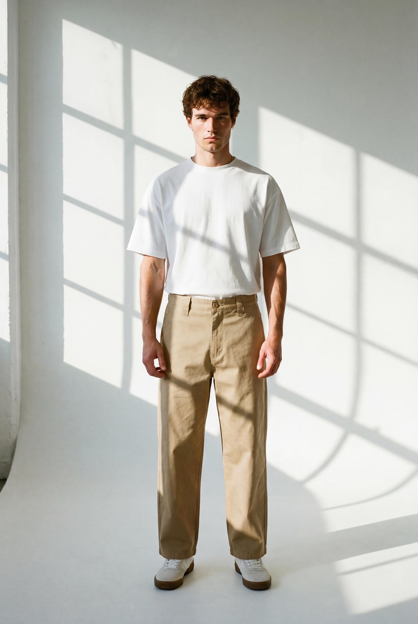 Hipland Echo Trouser — Khaki — front alternate view