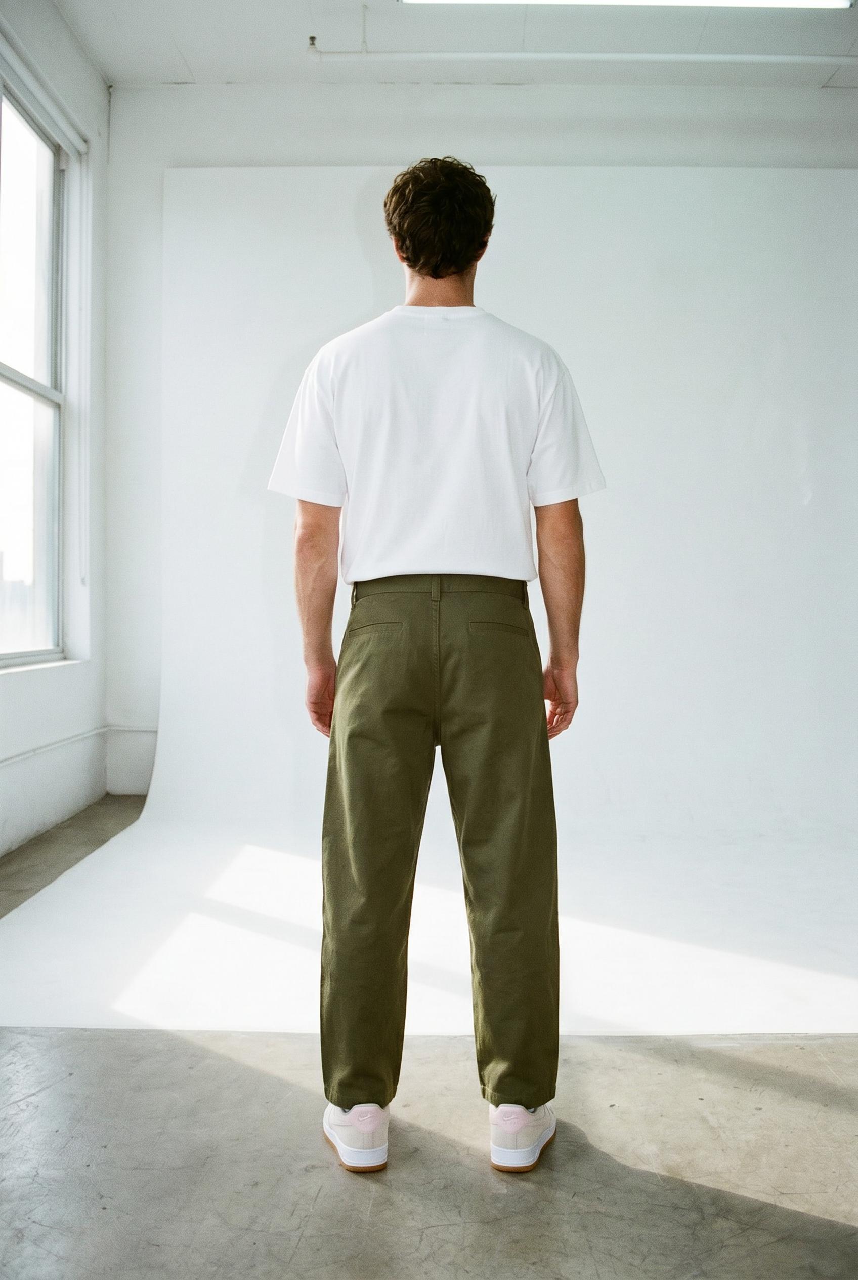 Hipland Echo Trouser — Army — lifestyle view
