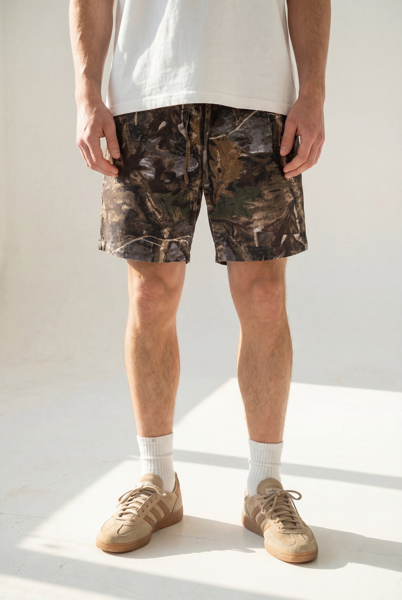 Hipland Bush Camo Shorts Dark Camo detail