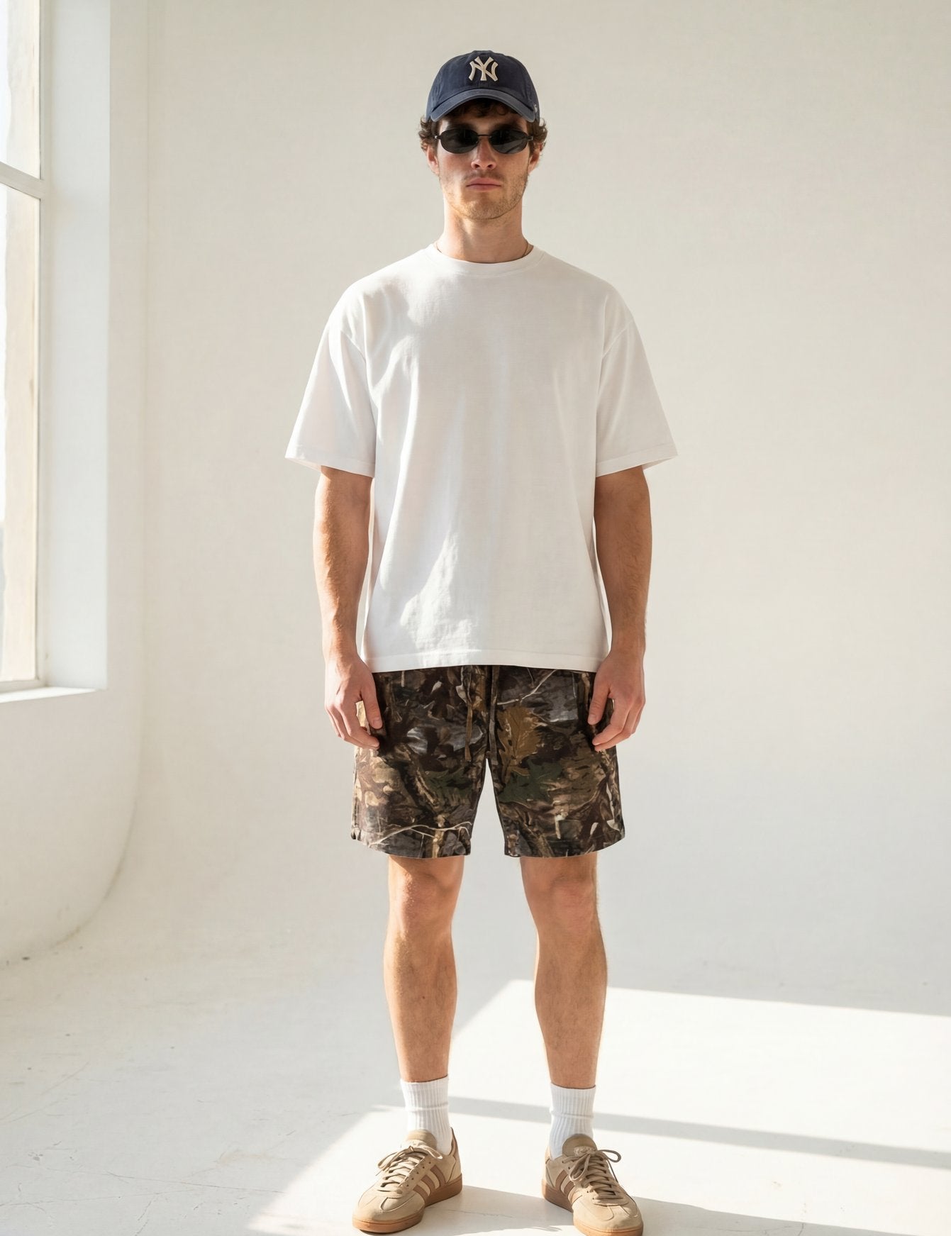 Hipland Bush Camo Shorts Dark Camo front