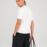 Hipland Knitted Tee - White - back view
