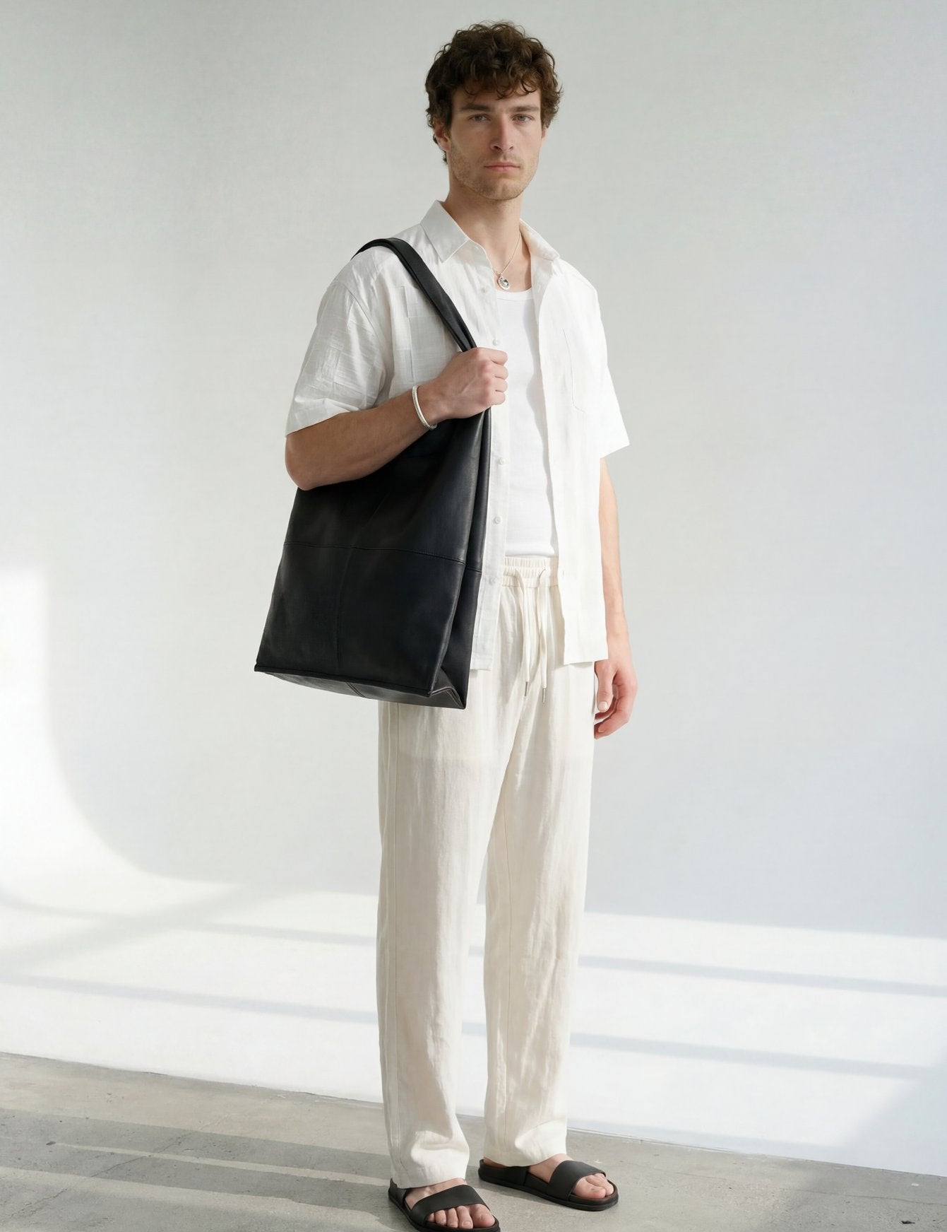 Hipland Nara Beach Trouser Natural back