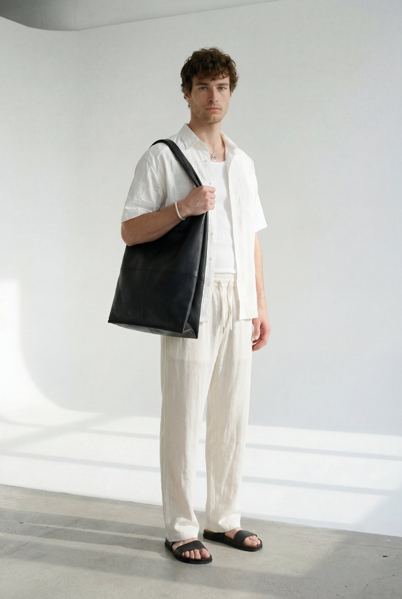 Hipland Nara Beach Trouser Natural back