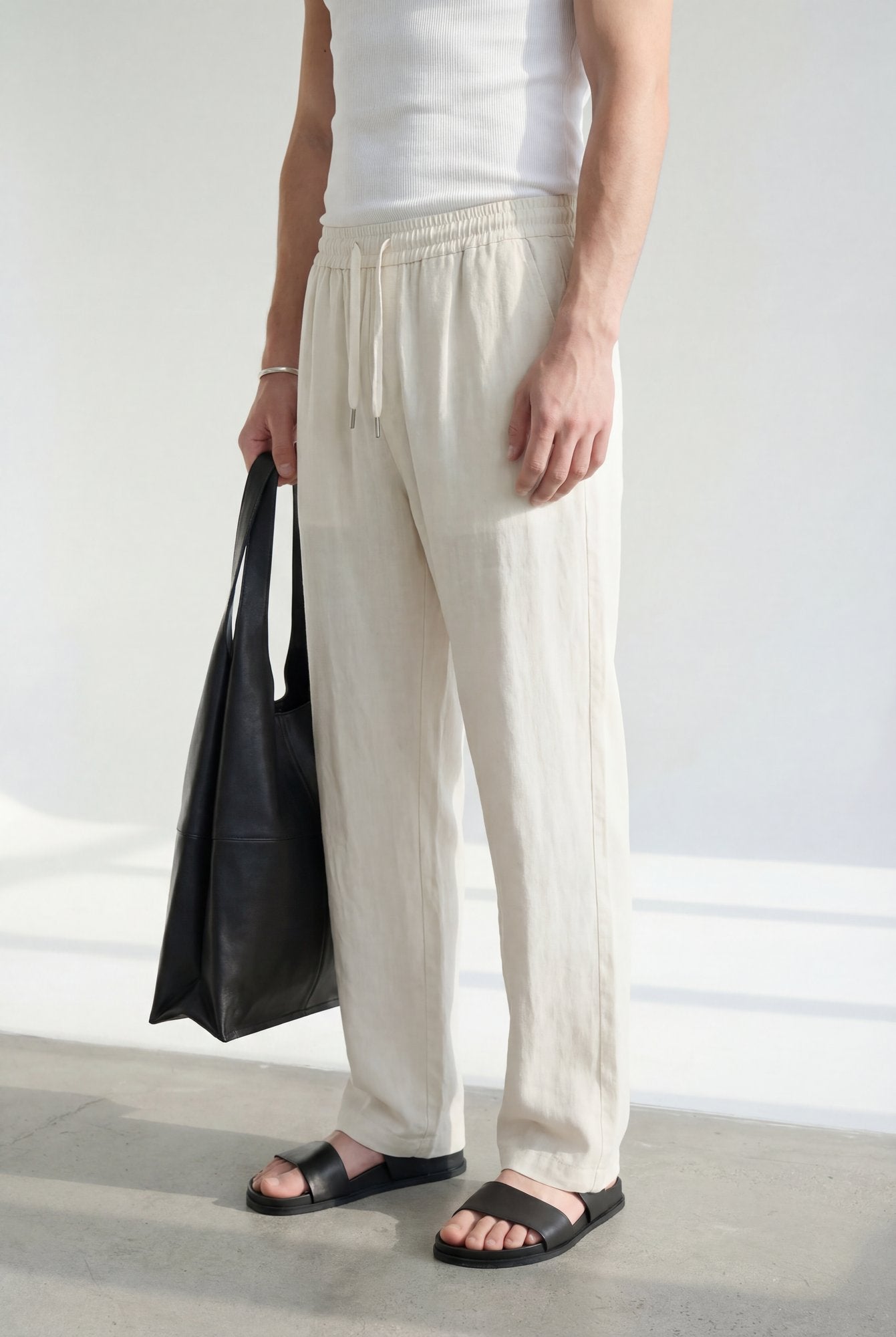 Hipland Nara Beach Trouser Natural side