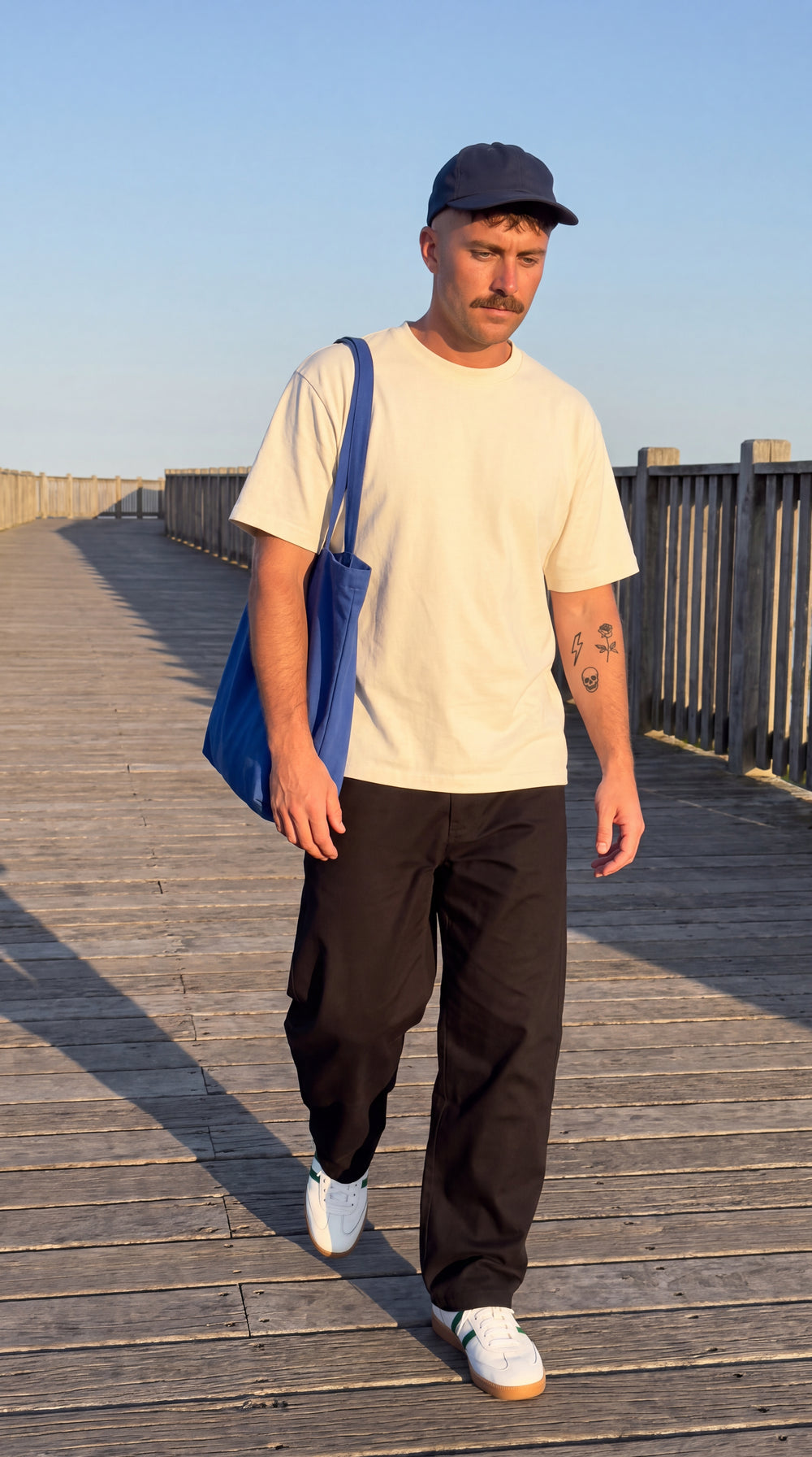 Echo Barrel Leg Pants - Black, BLACK, worn