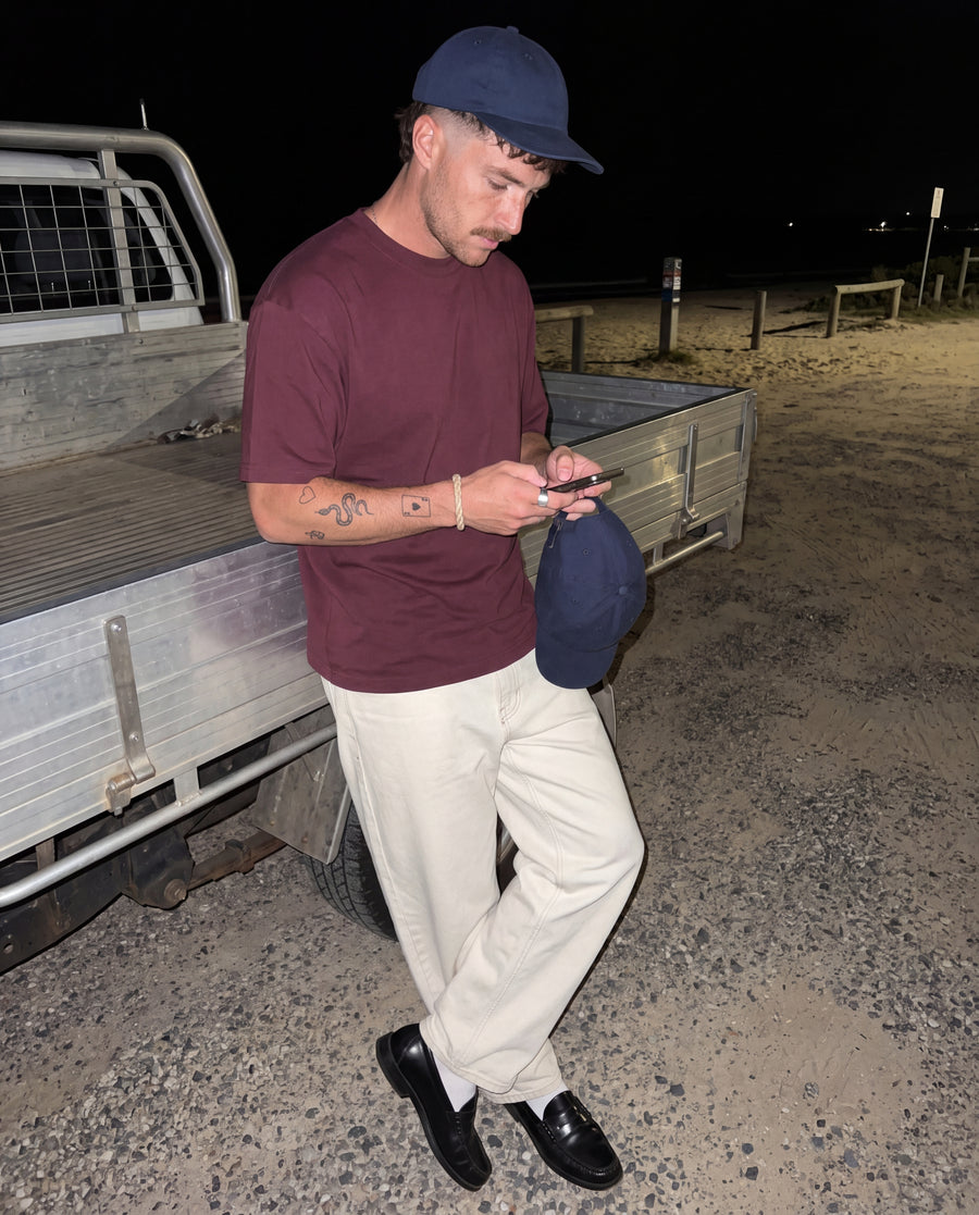 Frame Tee - Burgundy