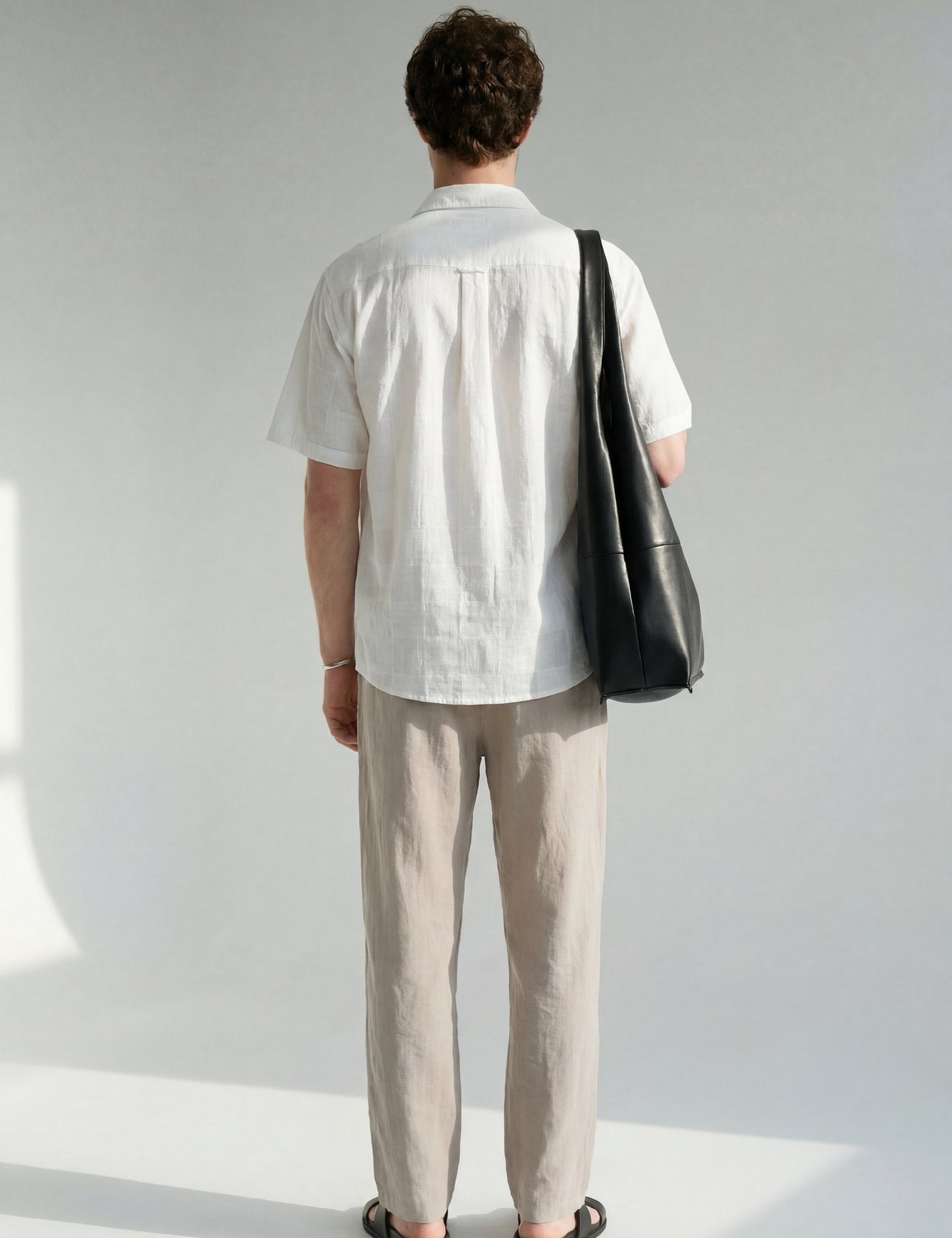 Hipland Nara Beach Trouser Stone Taupe front