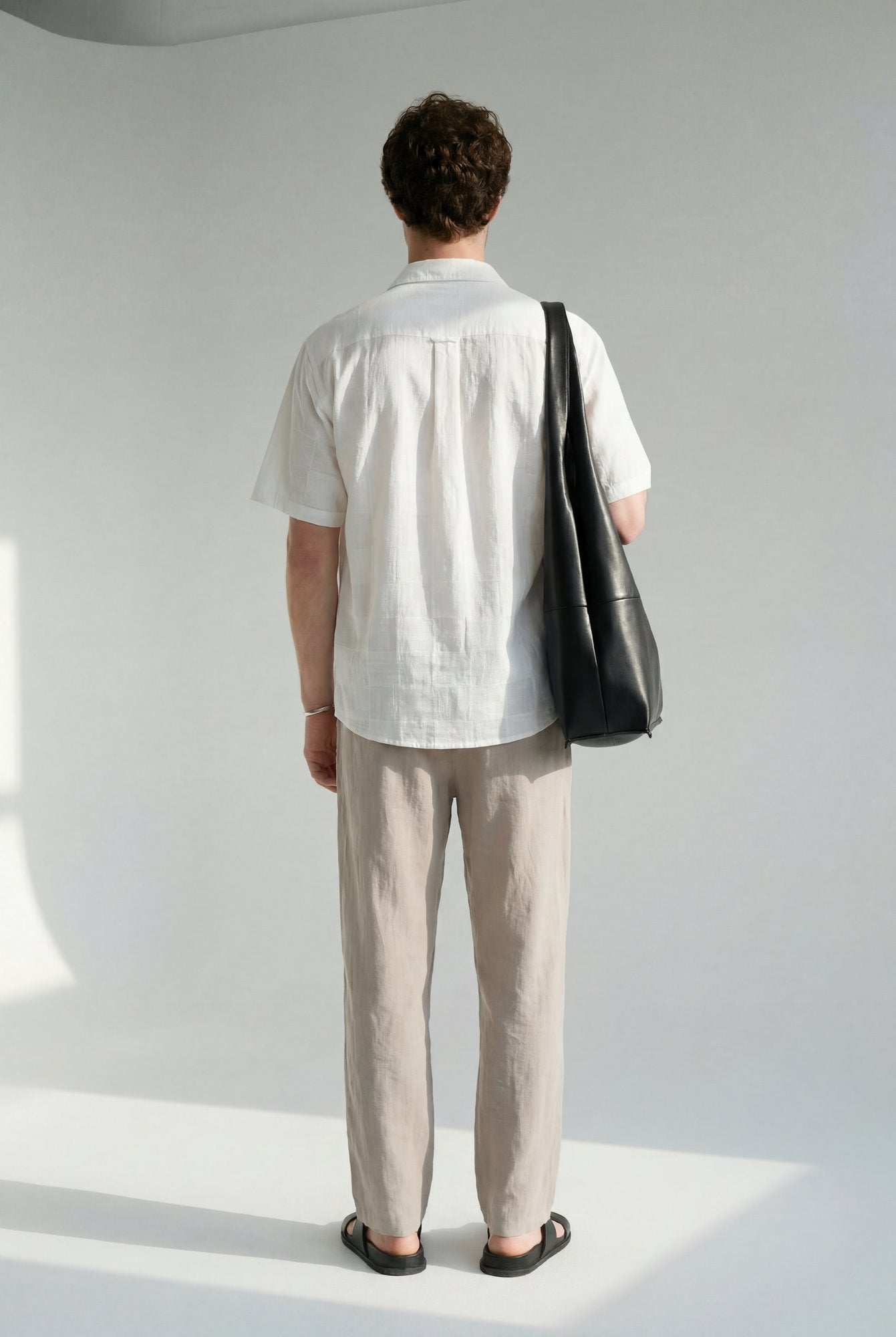 Hipland Nara Beach Trouser Stone Taupe front