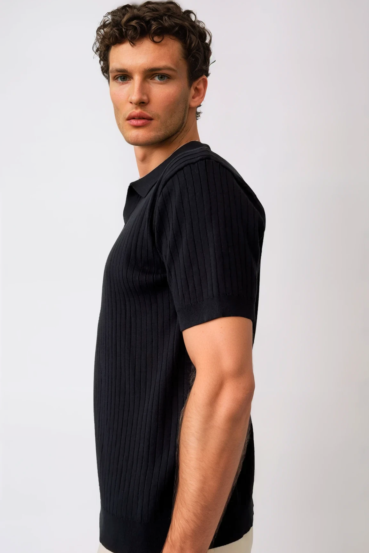 Rib Knit - Black